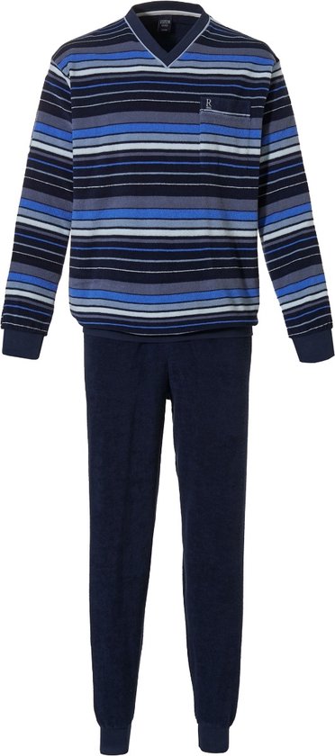 Pyjama éponge homme Robson 27212-706-2 bleu - Blauw - XL/54 | bol.com