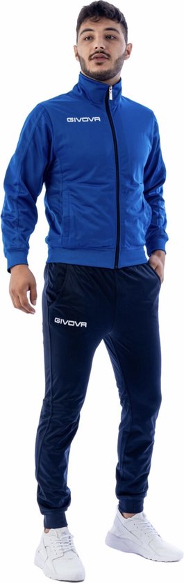 Survêtement Givova TR031 Tuta Torino, 0403 Blauw Royal , Taille XL