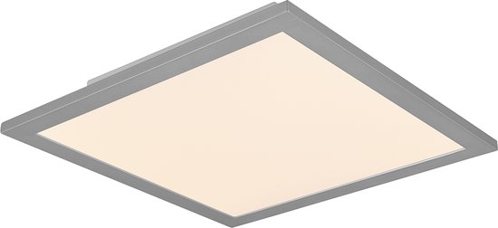 LED Plafondlamp - Plafondverlichting - Trion Tirus - 14W - Aanpasbare Kleur - Afstandsbediening - Dimbaar - Vierkant - Mat Titaan - Aluminium