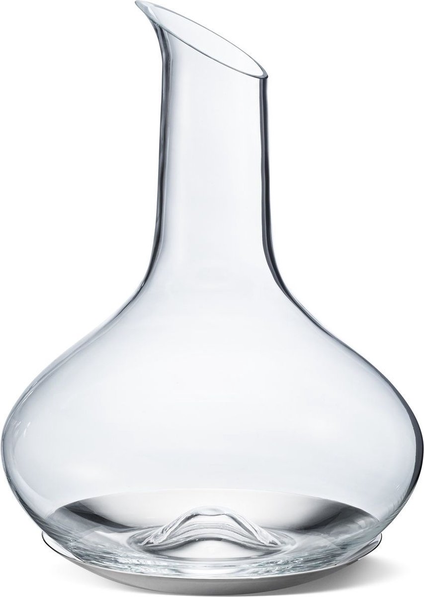 Georg Jensen Sky Decanteerkaraf - Ø 19,5 cm - 750 ml - RVS/Glas