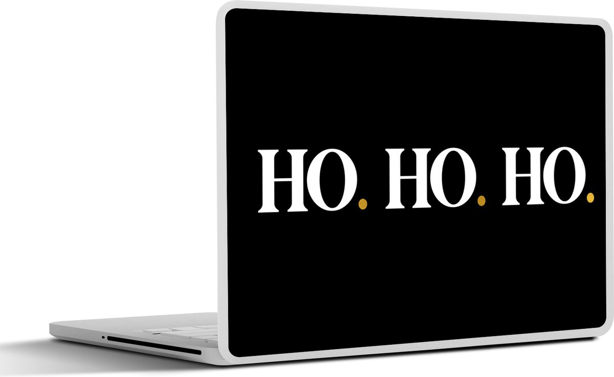 Laptop sticker - 11.6 inch - Ho ho ho - Kerstman - Quotes - Kerst - Spreuken - 30x21cm - Laptopstickers - Laptop skin - Cover