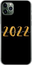 Geschikt voor iPhone 11 Pro Max hoesje - Nieuwjaar - Goud - Welcome 2022 - Spreuken - Quotes - Siliconen Telefoonhoesje