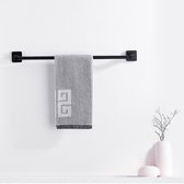 Muller Nero Handdoekrek - RVS Mat Zwart - Badkameraccessoires - Keukenaccessoires - 50x5x6