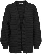 Jacqueline de Yong Vest Jdycilo Life L/s Structure Cardigan Knt 15244143 Black Dames Maat - S