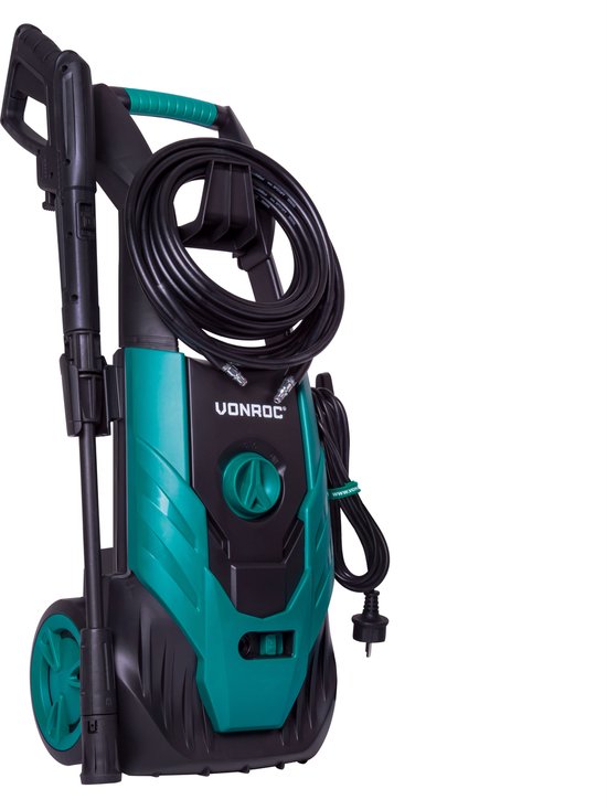 VONROC Hogedrukreiniger V18-1 1800W - 140 bar - 420 l/h - Incl. 8m slang, reinigingsmiddelen tank en meer van VONROC — afbeelding 2