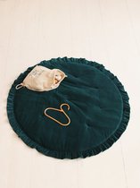 Moi Mili Velvet Speelmat Met Franje Emerald