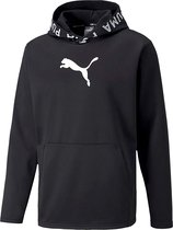 Puma Pwrfleece Sporttrui / Hoodie - Zwart/Wit Heren - Maat M - Kerstcadeau