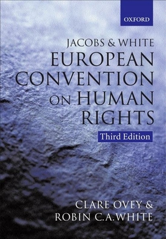 The European Convention on Human Rights - cover