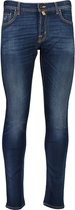 Jacob Cohën Jeans Blauw Getailleerd - Maat W33 - Heren - Herfst/Winter Collectie - Polyester;Katoen