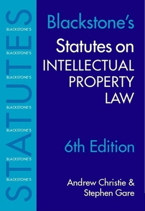 Statutes on Intellectual Property - cover