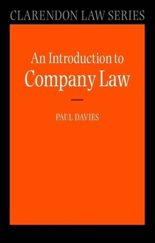 Introduction To Company Law - cover
