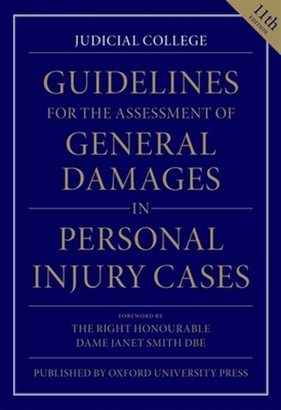 Guidelines For The Assessment Of General Damages In Personal - cover