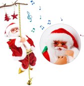 Noiller Klimmende kerstman kralen - Kerstman - Kerstdecoratie - Kerstboom - Kerstdecoratie voor binnen - Met zang & licht