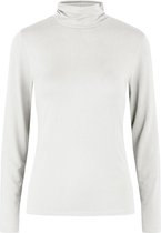 Pieces T-shirt Pcneora Ls T- Neck Top Bc 17116097 Cloud Dancer Dames Maat - L