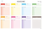 Huiswerkplanner - Schoolplanner - Hip & Hot - Weekplanner - Bureauplanner