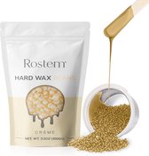 Rostem® Luxe Harskorrels - Hard Wax Beans - Hotwax - Wax Bonen - Creme 1KG - Incl. 10 Spatels