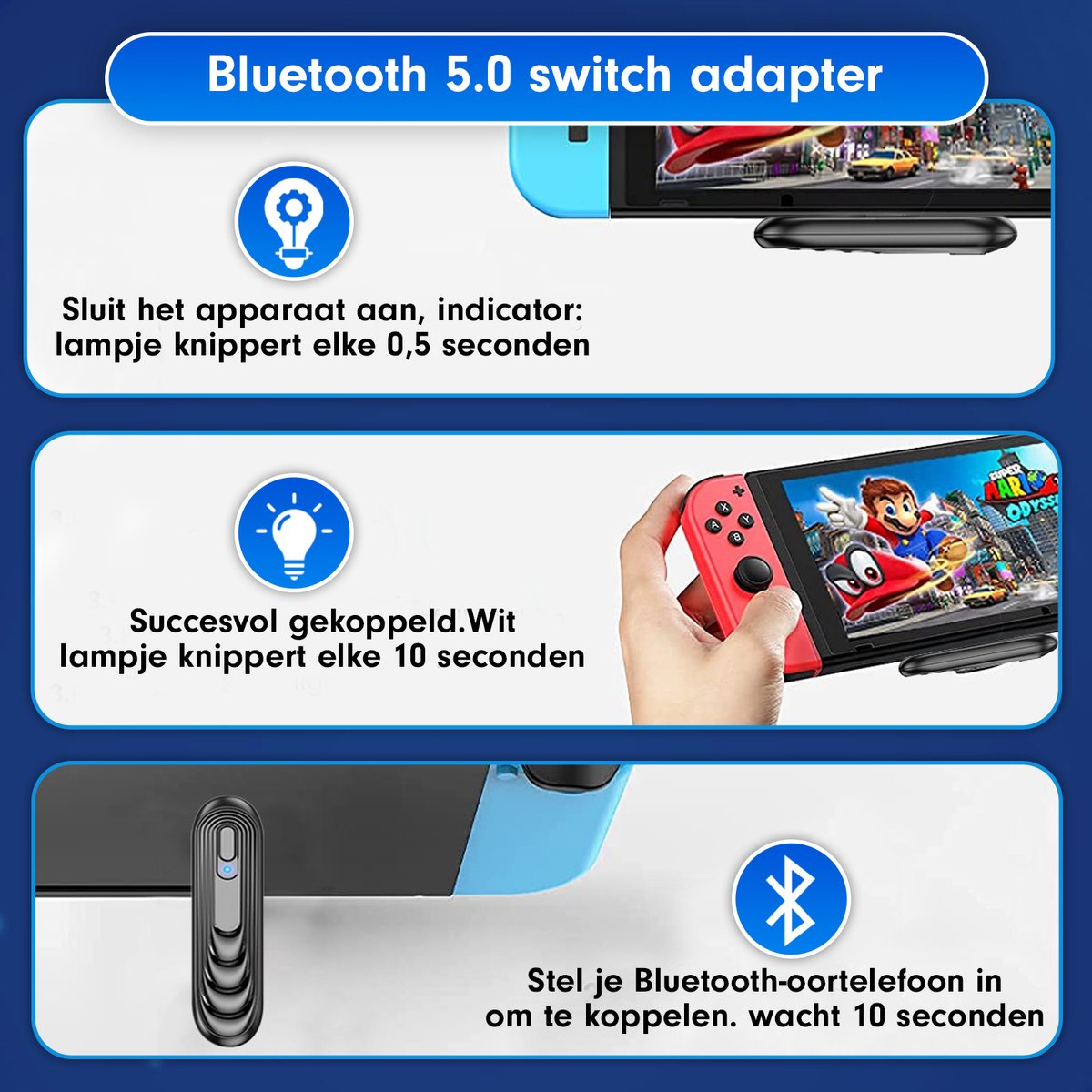 Dongle Bluetooth USB 5.0 - Adaptateur Bluetooth - PS4 / PS5 / Ipad