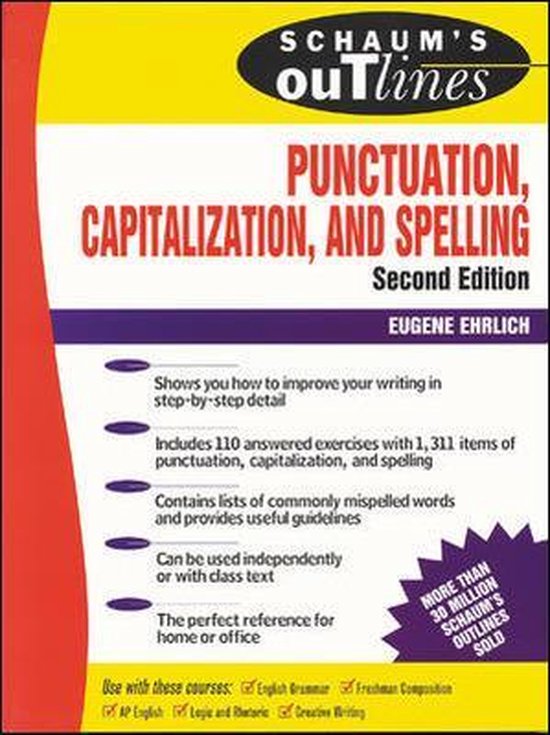 Schaum'S Outline Of Punctuation, Capitalization And Spelling - cover