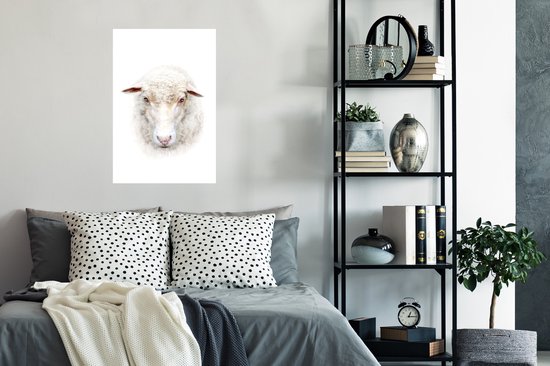 Poster Mouton - Portrait - Laine - 60x90 cm