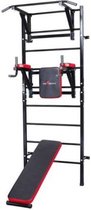 Workout gymnastiek ladder 235x87 cm met pull bar & halterbank