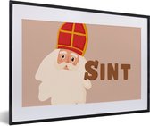 Fotolijst incl. Poster - Sinterklaas - Chocolade - Sint - Kinderen - Jongens - Meisjes - Kindje - 60x40 cm - Posterlijst