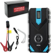 BayTay 12V Jump Starter - 1000A - 5-in-1 Starthulp - Pechhulp - Powerbank - Draadloos Opladen - LED Zaklamp - SOS Noodlicht - USB 5V/2.4A Poorten - LED Scherm - Blauw/Zwart