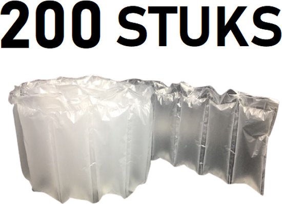 Luchtkussenzakjes kant en klaar - luchtzakjes - opvulmateriaal - doos 200 stuks - Opvulling - Webshop benodigdheden - Voordeelverpakking - Bescherm zakjes - Tevredenheidsgarantie - doos 50x50x50 - luchtkussen zakjes kant en klaar gevuld - Air Zakjes - Packaging Materials