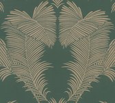 AS Creation Trendwall 2 - PALMBLAD BEHANG - Botanisch - groen goud - 1005 x 53 cm