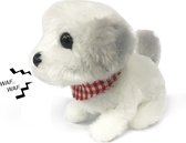 Interactieve Hondje met Beweging en Geluid - Knuffel Hond - Cute Little Puppy - 18cm (inclusief batterijen)