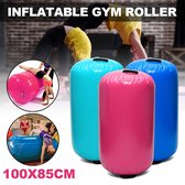 Opblaasbare Luchtmat - Thuisroller - Kleine Gymnastiekmat - Cilinder Gym Training - Sport Fitness - Luchtton - Roze