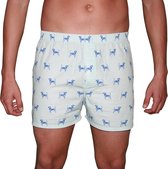 Heren Boxershort | Heren | 2-pack | Duurzaam | L | Lichtblauw - Rood