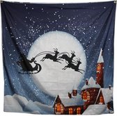 Peha Wandkleed Kerstslee 150 X 150 Cm Polyester Wit/blauw