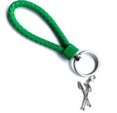 Sleutelhanger - Groen - Hardlopen - Marathon - 42,2 kilometer - Sport - Hanger - Leer - Kleur - Sportsieraad - Sieraad - Sportsieraden - Sieraden - Team - Teamkado