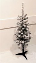 Kerstboom + Sneeuw - 120 cm - Inclusief 24 kerstballen, Piek en Slingers - Kunst kerstboom Madero - Christmas Tree with Snow