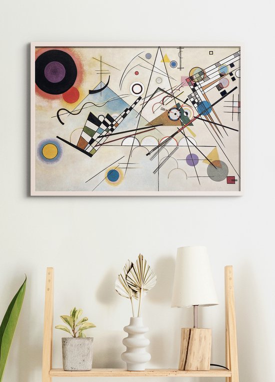 Poster In Witte Lijst - Composition VIII - Wassily Kandinsky - Abstracte  Kunst - 50x70 cm | bol.com