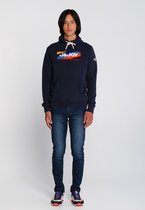 J&JOY - Sweater Mannen Moraine Lake Navy Hood
