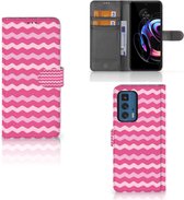 Hoesje ontwerpen Motorola Edge 20 Pro GSM Hoesje ontwerpen Waves Pink
