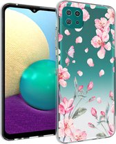 iMoshion Design voor de Samsung Galaxy A22 (5G) hoesje - Bloem - Roze