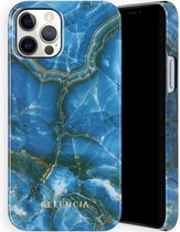 Selencia Maya Fashion Backcover iPhone 12, iPhone 12 Pro hoesje - Onyx Blue