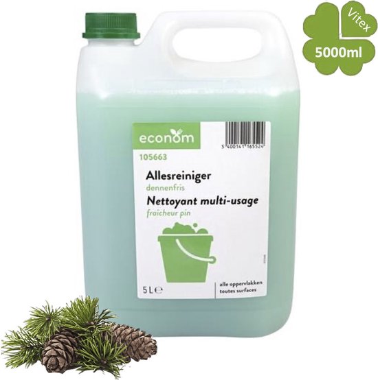 Econoom 5Lit. allesreiniger Aangename frisse Dennengeur Waar voor