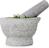 Veluw Vijzel + Stamper - Graniet - Ø8,5x(H)6cm