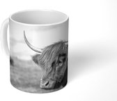 Mok - Schotse Hooglander - Dieren - Zwart - Wit - 350 ML - Beker