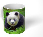 Mok - Koffiemok - Panda - Gras - Dier - Mokken - 350 ML - Beker - Koffiemokken - Theemok