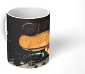 Mok - Koffiemok - Stilleven met kazen - Schilderij van Floris Claesz. van Dijck - Mokken - 350 ML - Beker - Koffiemokken - Theemok