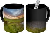 Magische Mok - Foto op Warmte Mok - Friesland - Hek - Landschap - 350 ML