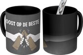 Magische Mok - Foto op Warmte Mokken - Koffiemok - Vaderdag kados - Opa - Proost op de beste opa - Quote - Spreuken - Magic Mok - Beker - 350 ML - Theemok - Mok met tekst - Vaderdag cadeau - Geschenk - Cadeautje voor hem - Tip - Mannen