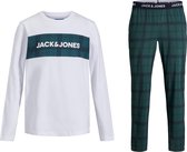 Jack & Jones Train Pyjamaset - Unisex - wit - groen - blauw - zwart