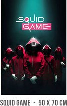 Allernieuwste Game 2 Canvas - TV serie - Inktvisspel - Zuid-Koreaanse Dramaserie - kleur - 50 x 70 cm