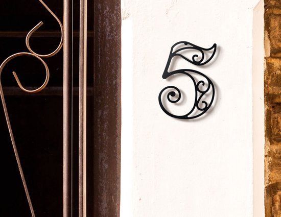 Numéro de maison en métal, numéros de porte - Twist, numéros de maison