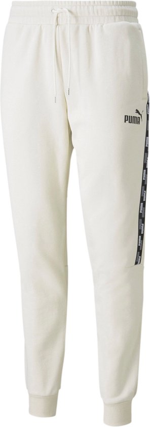 Pantalon de jogging Puma Power Tape Fleece - Homme - Blanc/Noir | bol.com